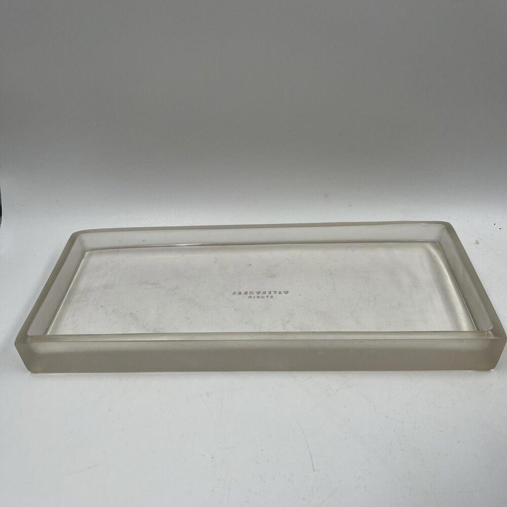 Luxury Waterworks Valet Bathroom Tray Satin Finish Glass Lacquer - 2 Available